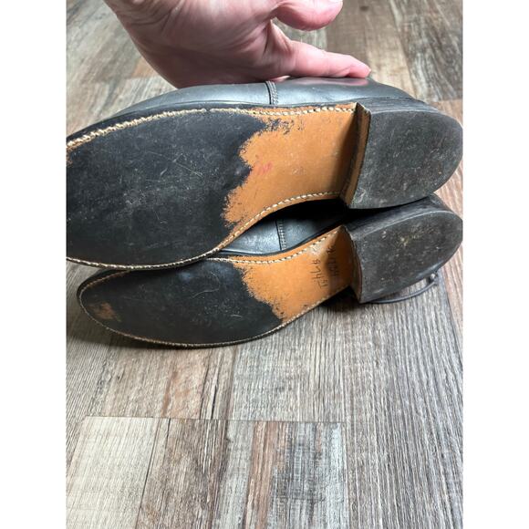 Texas Brand Boots Kiltie Lace Up Gray Leather Western 4442 Size 8 Medium - Picture 4 of 8